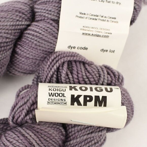 Koigu KPM Wool Yarn 2 Skeins Merino Wool Hand Painted 2336 Lilac - Picture 4 of 4